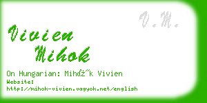 vivien mihok business card